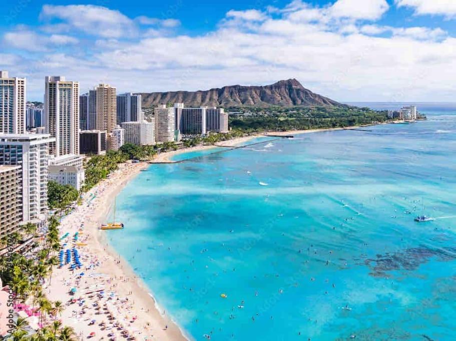 Seashore Waikiki Studio 1 Block From A Beach No Resort Fees Honolulu Luaran gambar